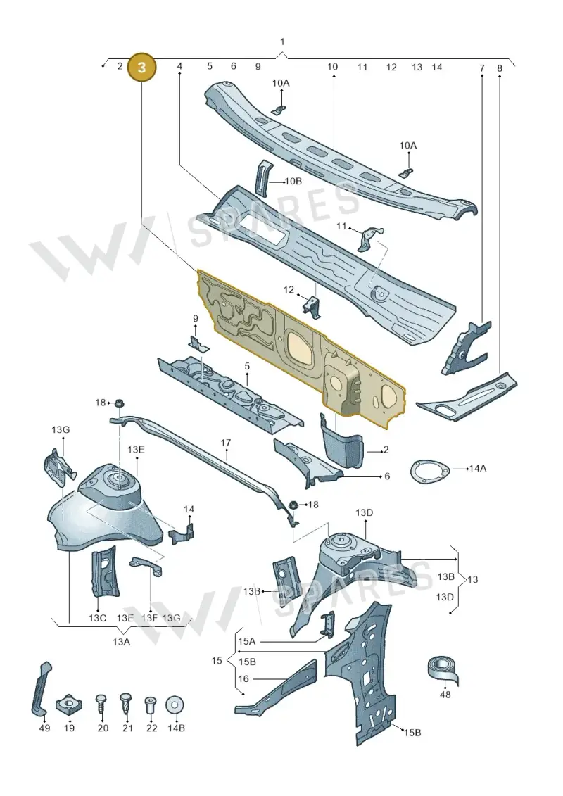 5Q2803155E — Skoda Octavia (2019-2024) diagram 805805050, position 3