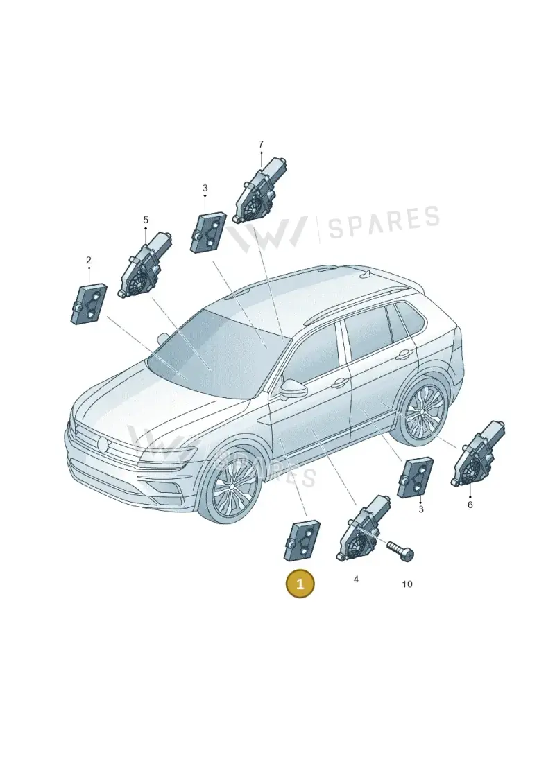 5Q4959593H — Skoda Octavia (2021-) diagram 884959100, position 1