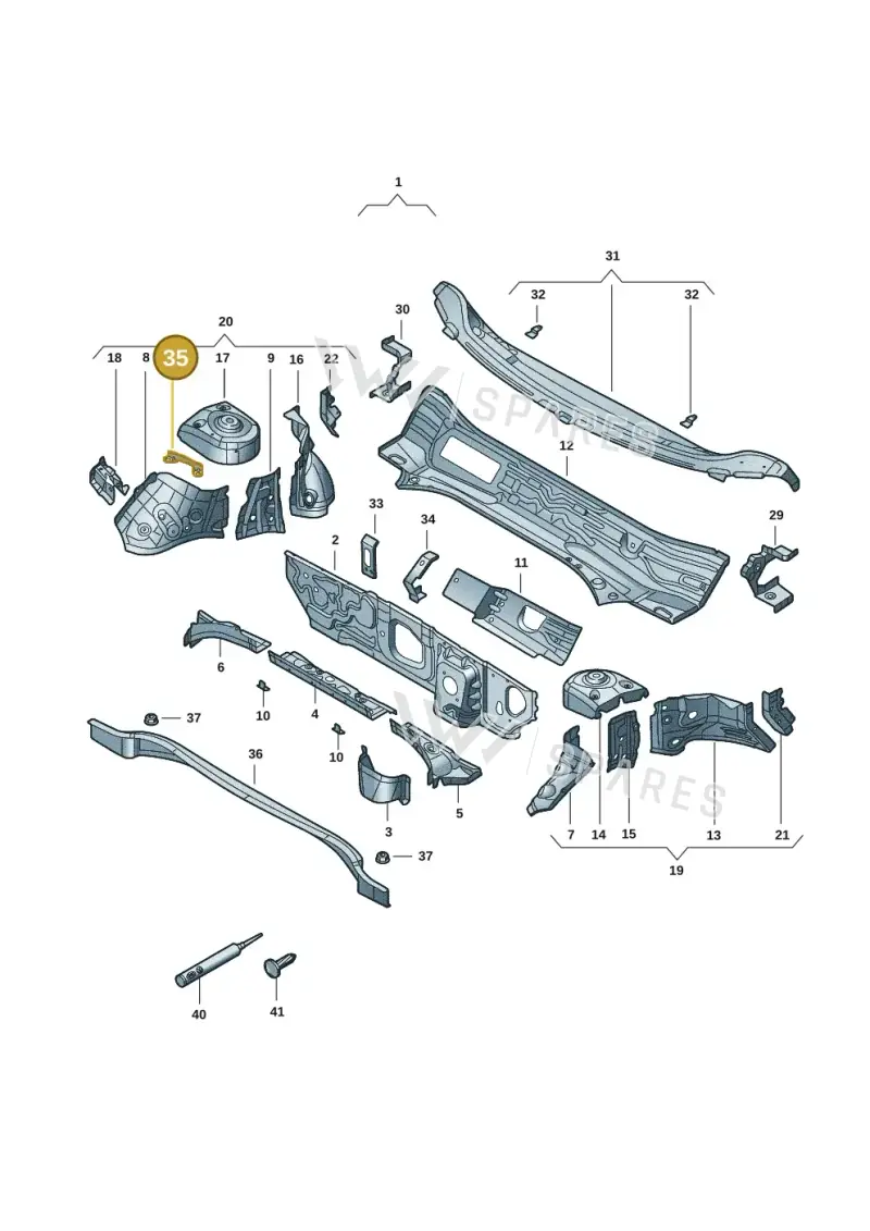 5QA121409 — Skoda Kodiaq (2024-) diagram 57x805200, position 35