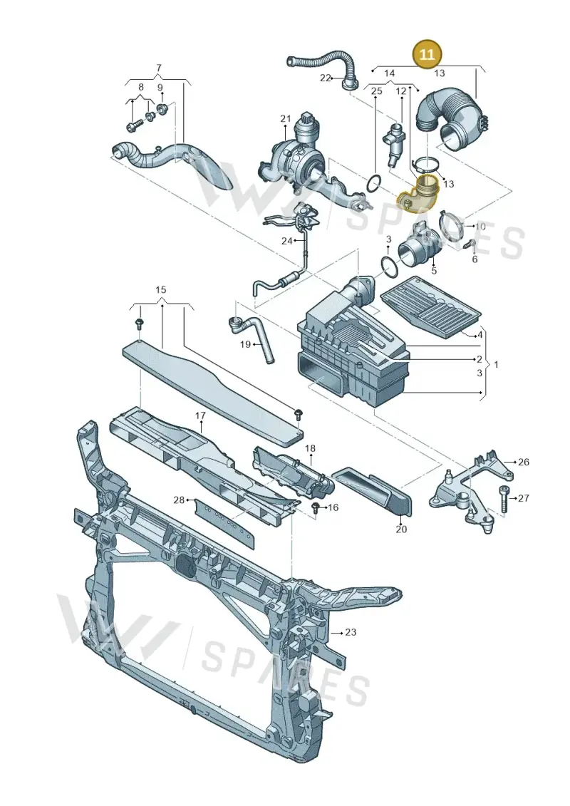 5QA129654K — Skoda Kodiaq (2016-2024) diagram 793129400, position 11
