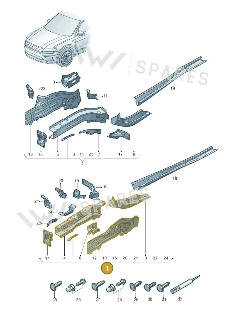 5QA802035B — Skoda Kodiaq (2018-2022) diagram 884803000, position 1