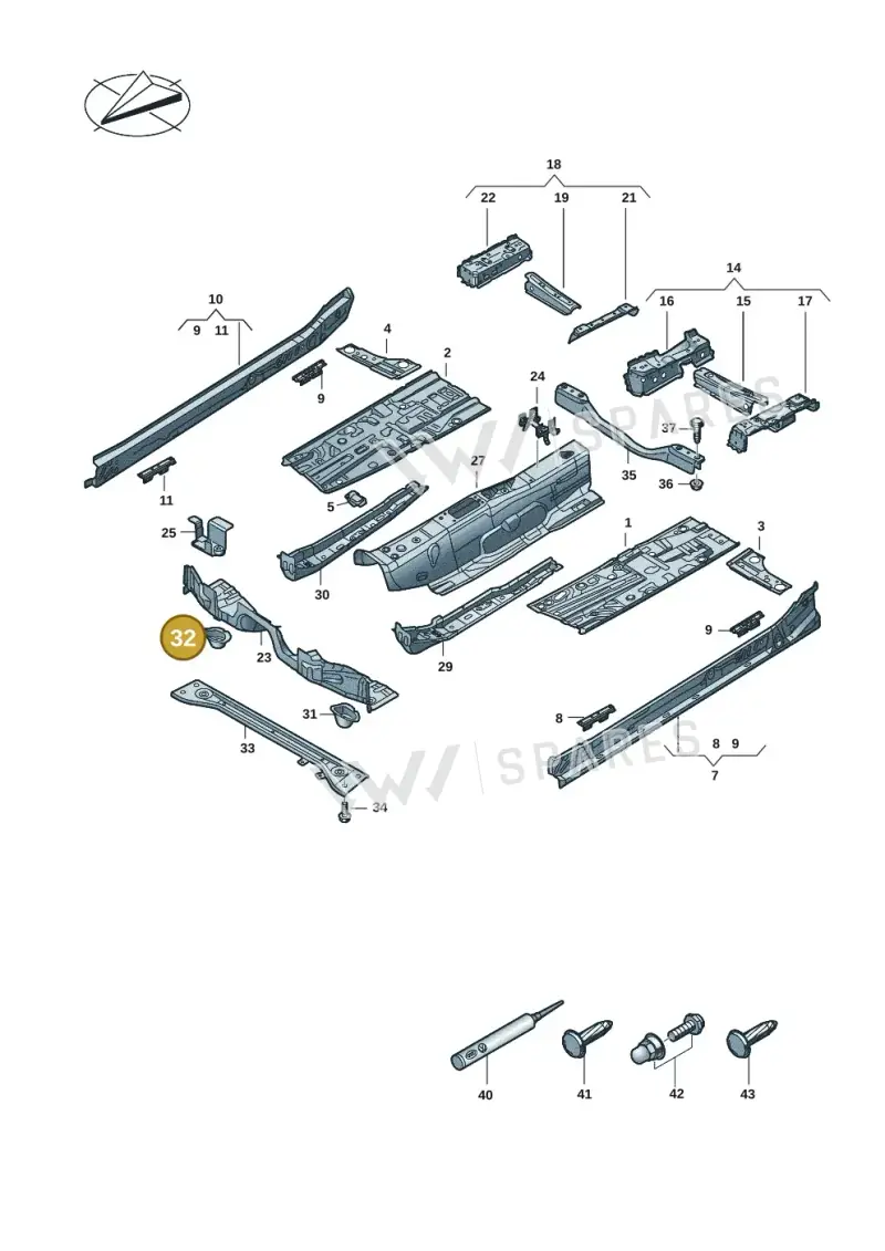 5QA802160 — Skoda Kodiaq (2024-) diagram 57x803200, position 32