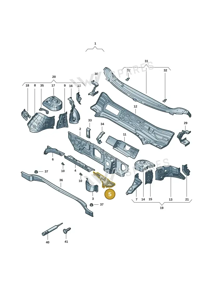 5QA805397 — Skoda Kodiaq (2024-) diagram 57x805200, position 5