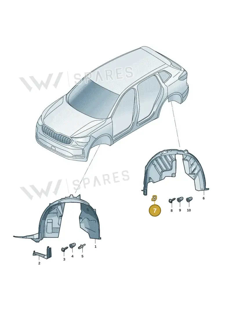 5QA810988 — Skoda Kodiaq (2024-) diagram 57h821050, position 7