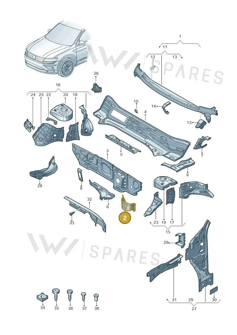 5QB803177 — Skoda Kodiaq (2018-2022) diagram 884805500, position 2