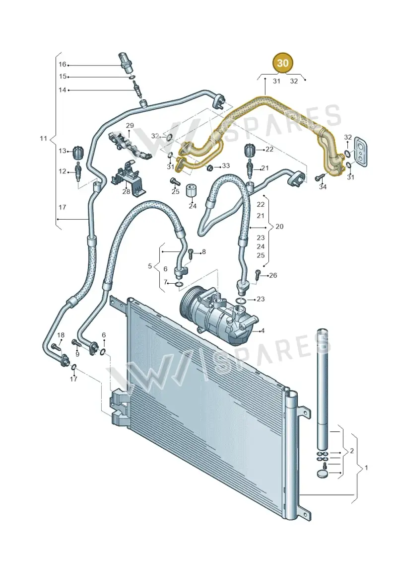 5QB816738F — Skoda Kodiaq (2024-) diagram 746260400, position 30