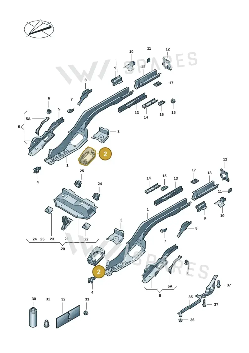 5QE804506 — Skoda Superb Combi (2023-) diagram 3p0803420, position 2