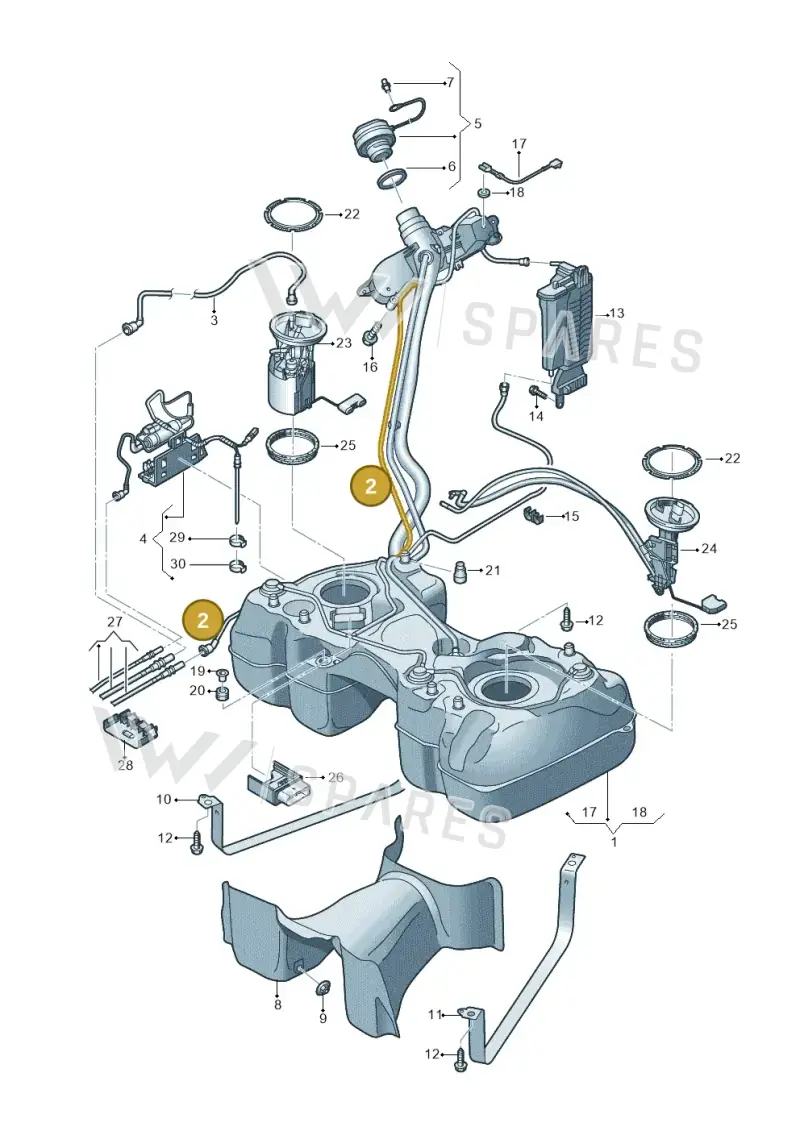 5QF201160K — Skoda Kodiaq (2024-) diagram 884201047, position 2
