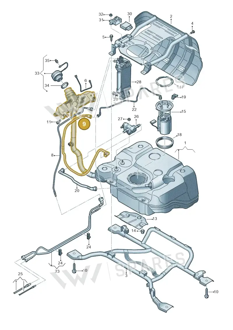 5QF201160P — Skoda Kodiaq (2024-) diagram 884201050, position 9