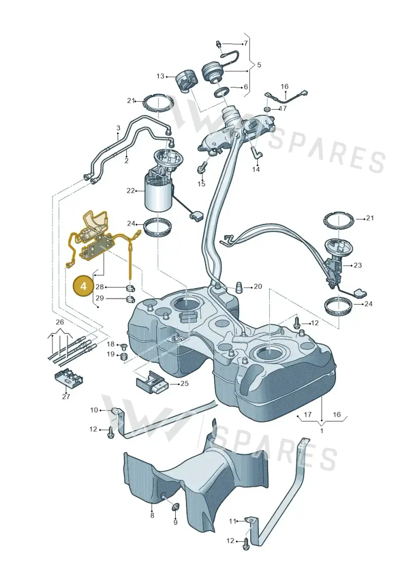 5QF201607 — Skoda Kodiaq (2024-) diagram 884201650, position 4