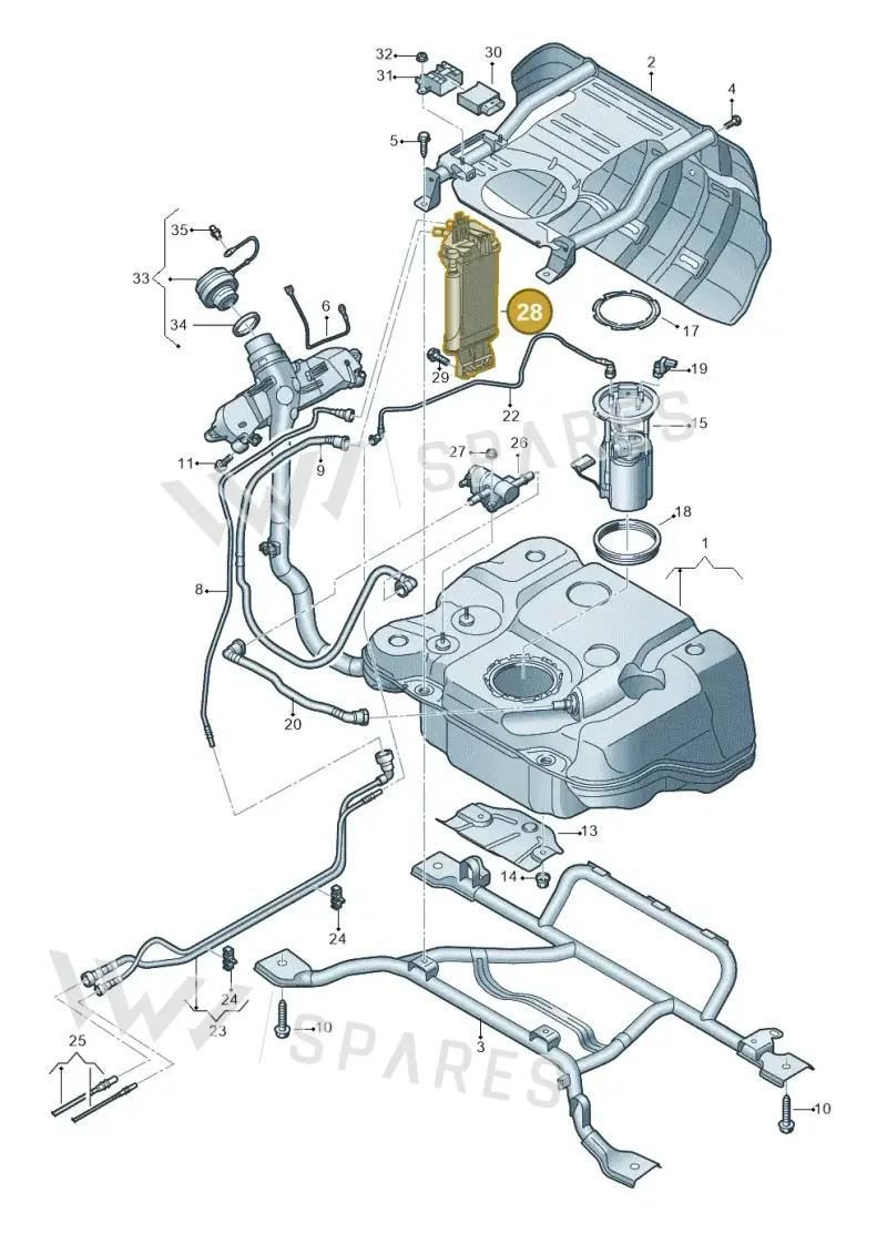 5QF201799 — Skoda Kodiaq (2024-) diagram 884201050, position 28