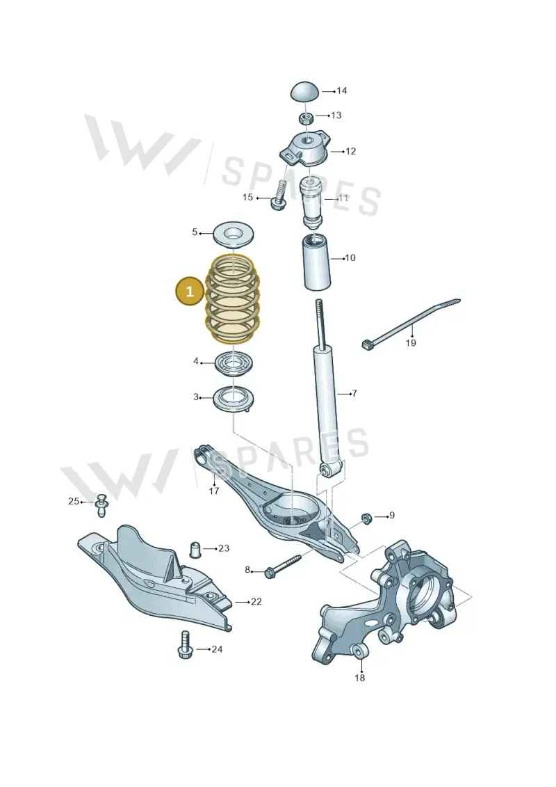 5QF511115AR — Skoda Octavia (2019-2024) diagram 746511050, position 1