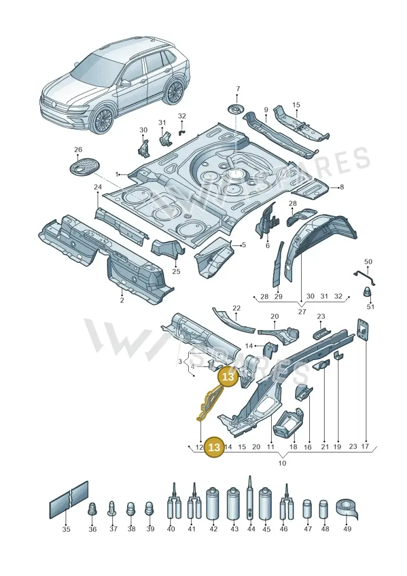 5QF803066 — Skoda Kodiaq (2018-2022) diagram 434803010, position 13