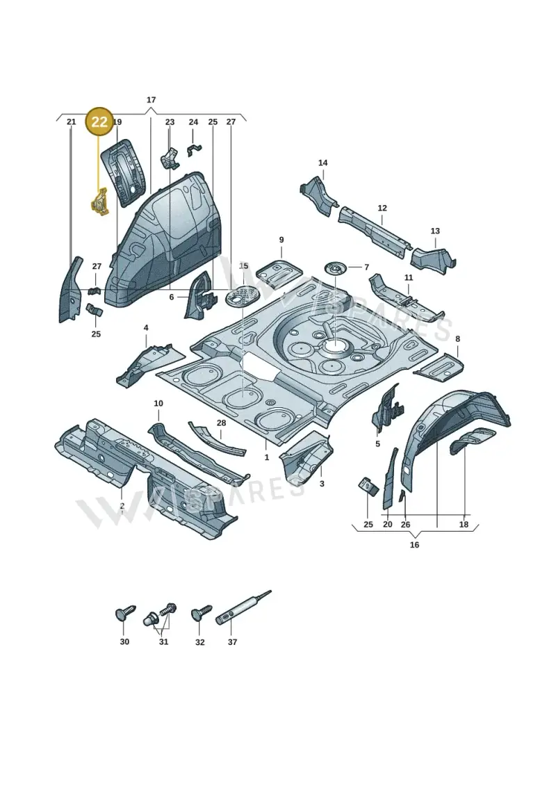 5QF803481 — Skoda Kodiaq (2024-) diagram 57x803350, position 22