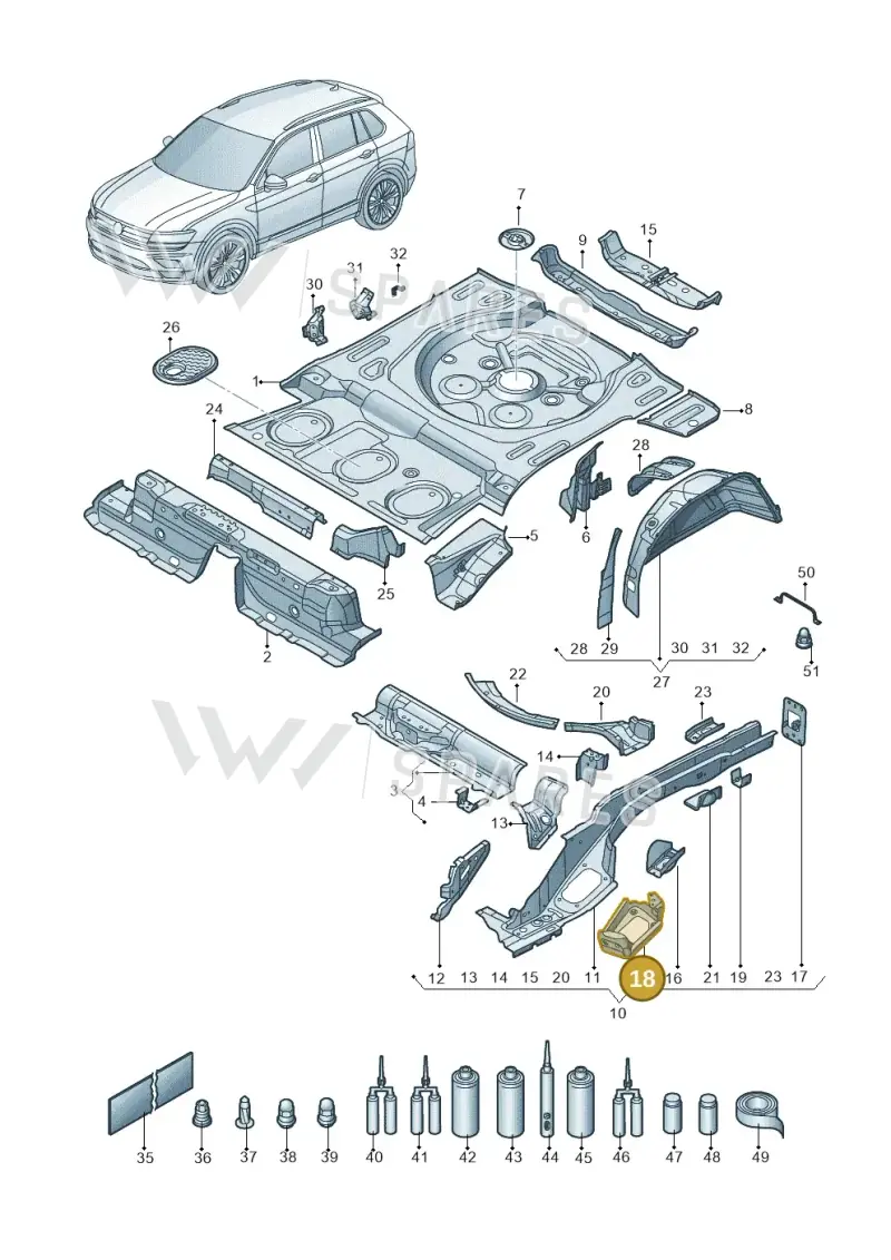 5QF803513 — Skoda Kodiaq (2018-2022) diagram 434803010, position 18