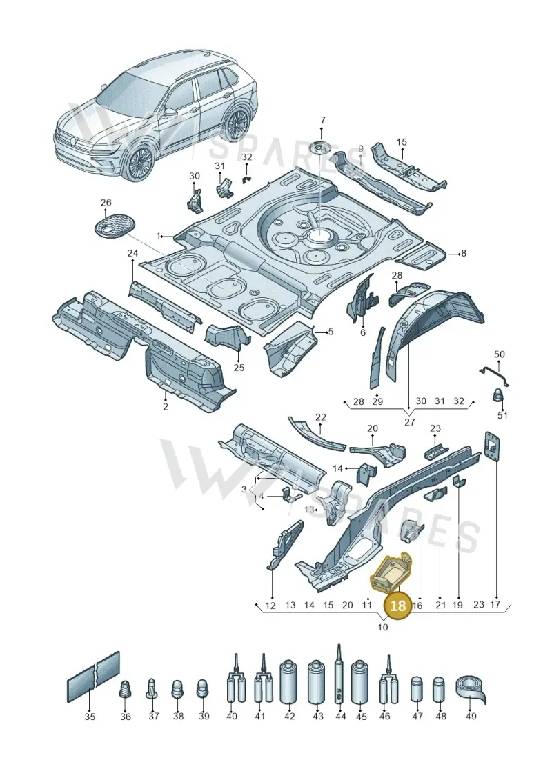 5QF803514 — Skoda Kodiaq (2018-2022) diagram 434803010, position 18