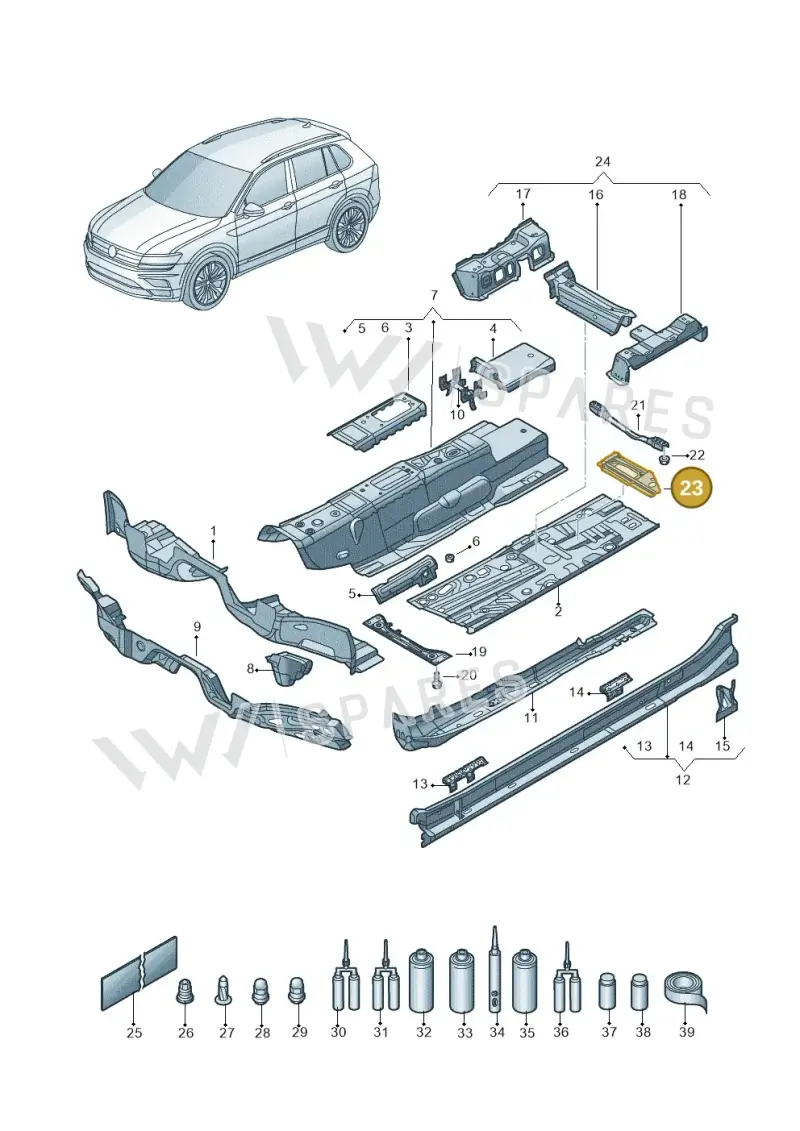 5QF803580 — Skoda Kodiaq (2018-2022) diagram 804803010, position 23