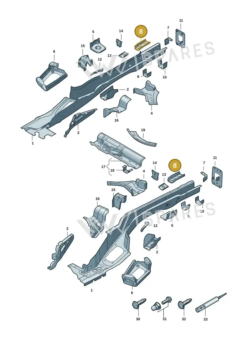 5QF803698 — Skoda Kodiaq (2024-) diagram 57h803300, position 8
