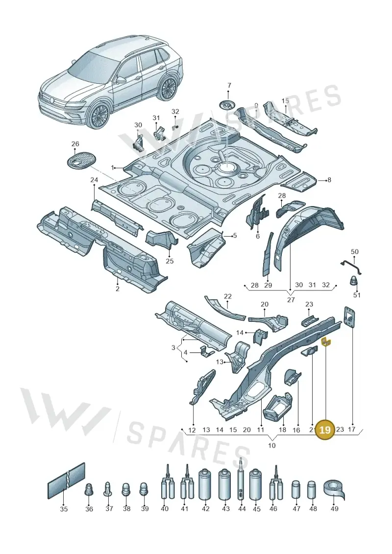 5QF804025 — Skoda Kodiaq (2018-2022) diagram 434803010, position 19