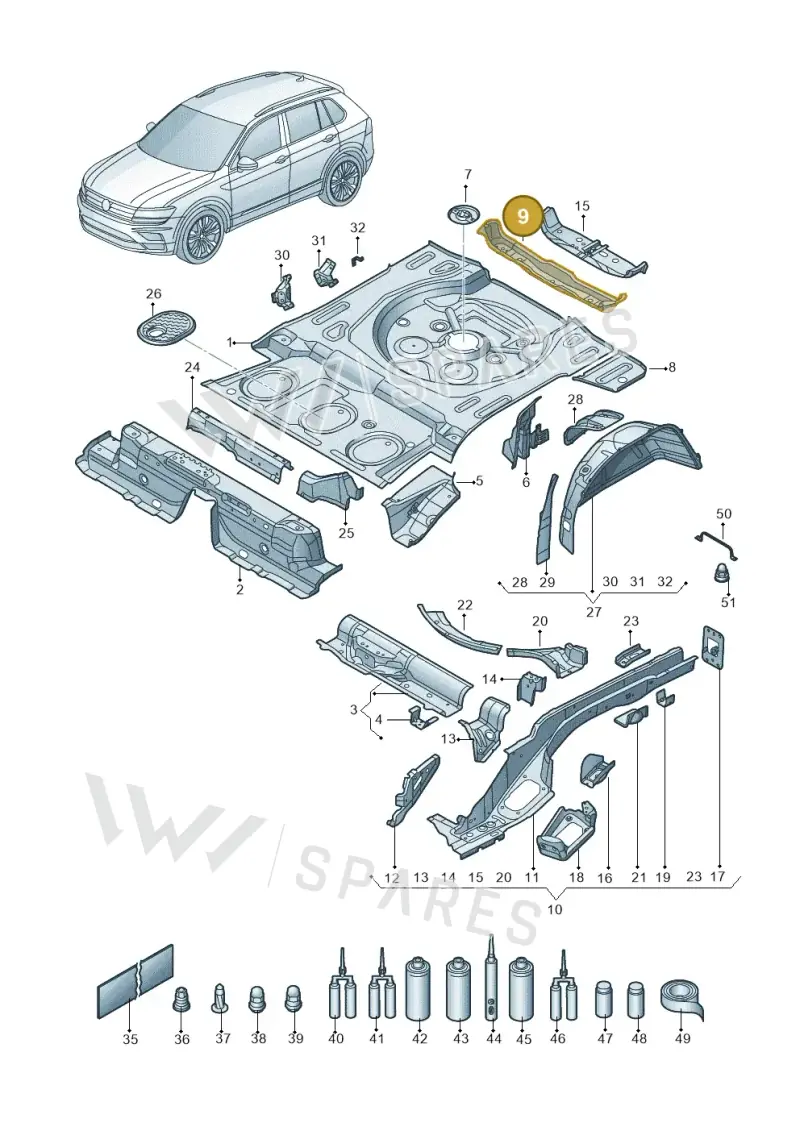 5QF813518 — Skoda Kodiaq (2018-2022) diagram 434803010, position 9
