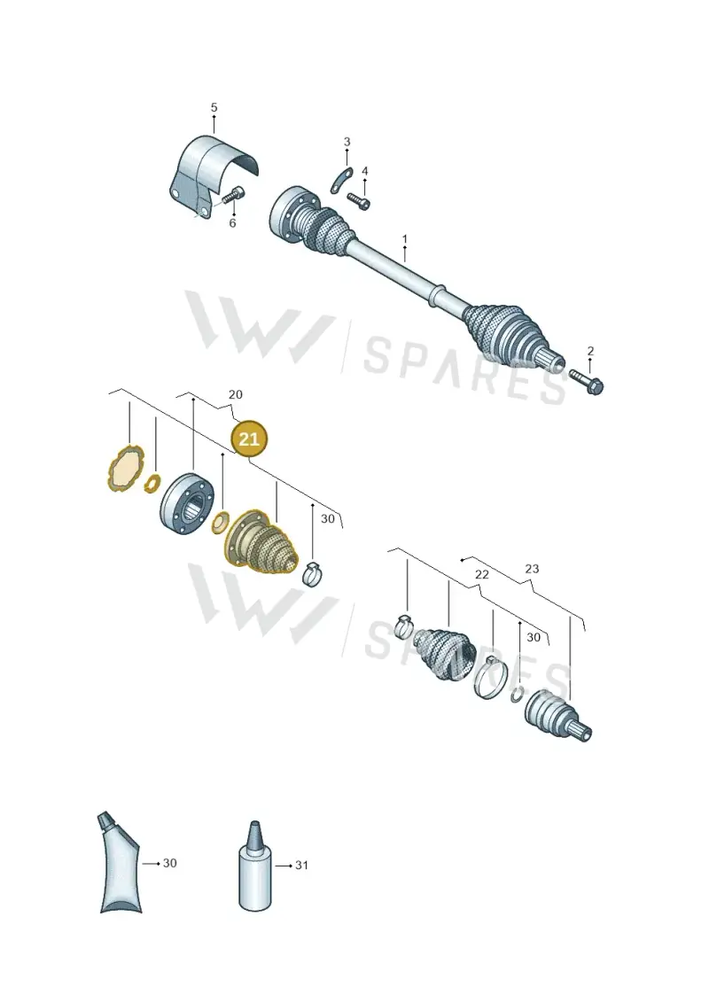 5QM498201 — Skoda Karoq (2017-2022) diagram 786407300, position 21