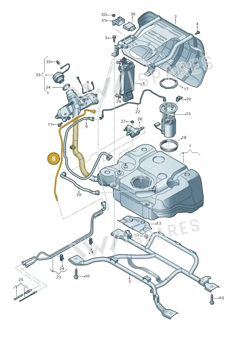 5QS201931 — Skoda Kodiaq (2024-) diagram 884201050, position 8