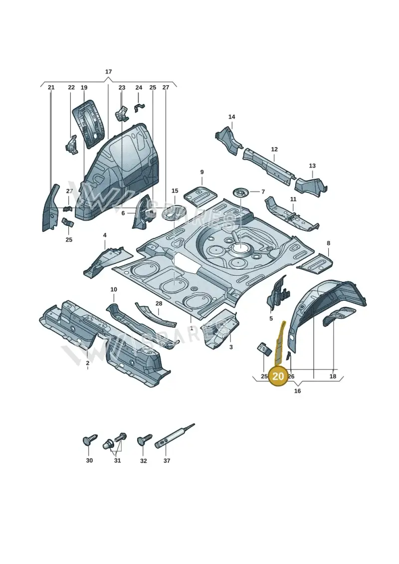 5QS802397 — Skoda Kodiaq (2024-) diagram 57x803350, position 20
