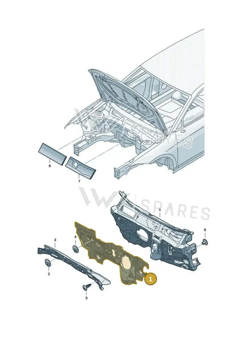 5QS863354 — Skoda Superb Combi (2023-) diagram 3p0863010, position 1
