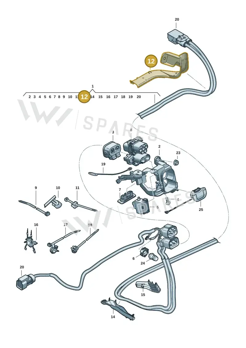 5QS971342 — Skoda Superb Combi (2023-) diagram 3j0970150, position 12
