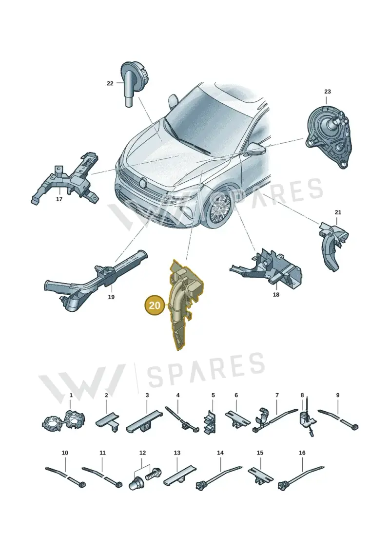 5QS971445 — Skoda Kodiaq (2024-) diagram 57x971801, position 20