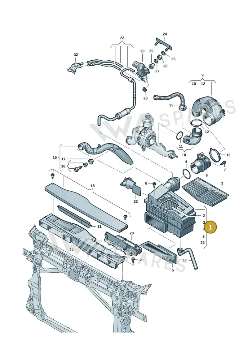 5R3129607 — Skoda Kodiaq (2024-) diagram 57x129300, position 1