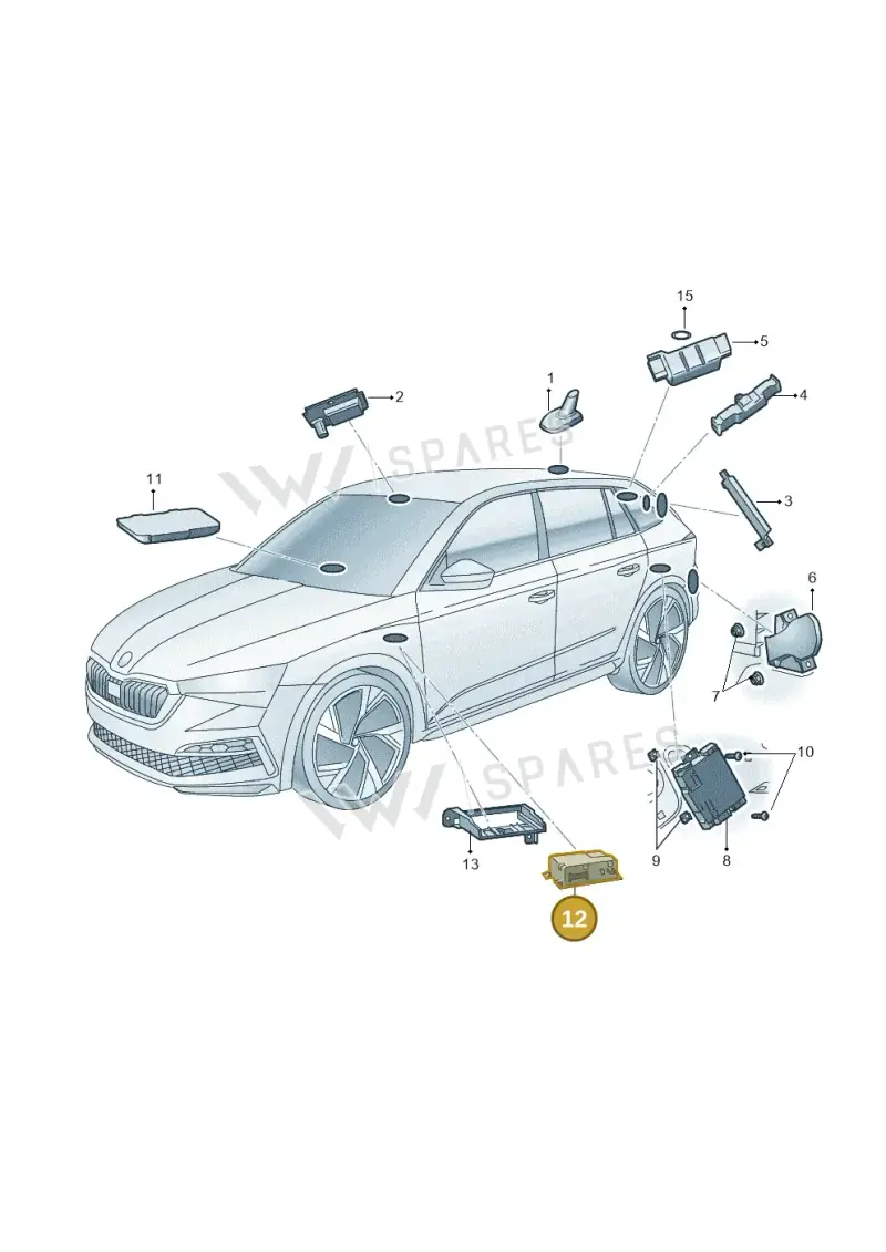 5WA035286 — Skoda Fabia (2021-) diagram 584035040, position 12