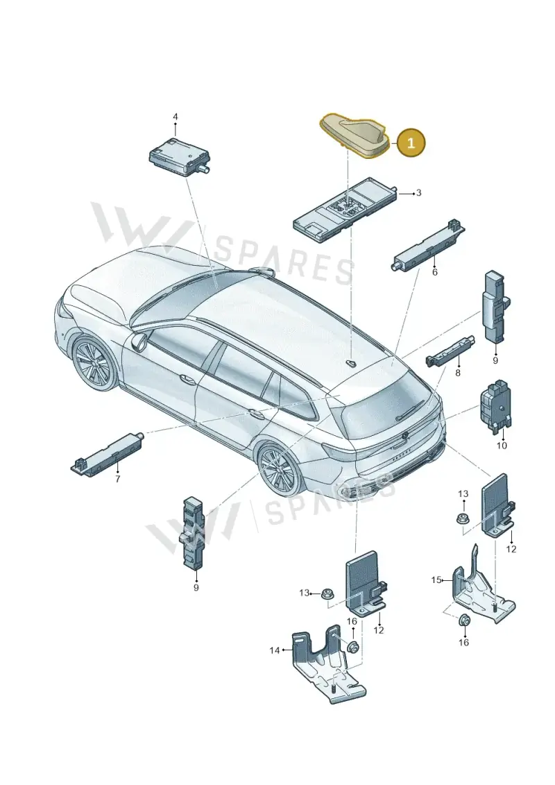 5WA035507E041 — Skoda Superb Combi (2023-) diagram 3j0035200, position 1