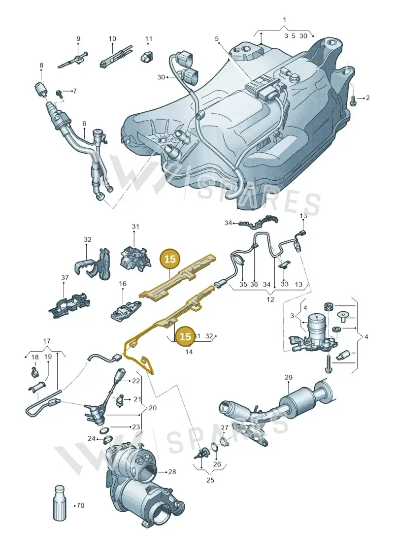 5WA131327A — Skoda Octavia (2019-2024) diagram 585253100, position 15