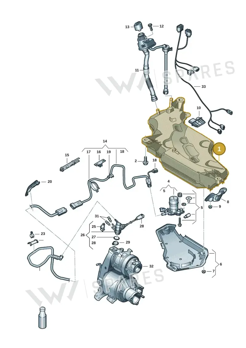 5WA131877R — Skoda Karoq (2017-2022) diagram 834201105, position 1