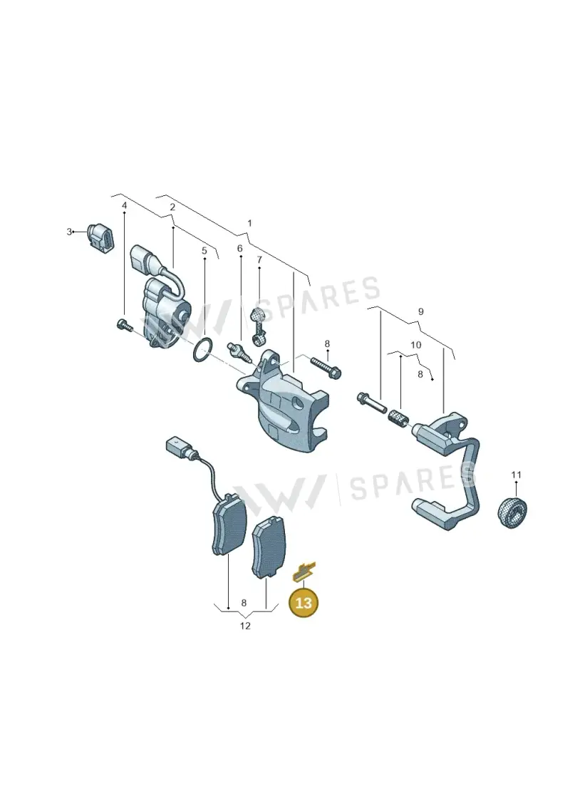 5WA698157 — Skoda Kodiaq (2024-) diagram 57x615605, position 13
