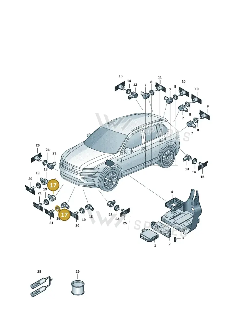5WA919275A — Skoda Kodiaq (2024-) diagram 57h919000, position 17