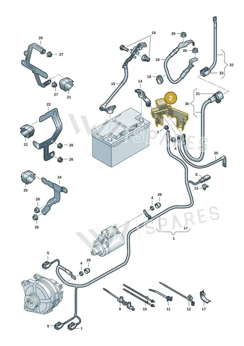 5WA937548F — Skoda Octavia (2019-2024) diagram 5h0971002, position 2