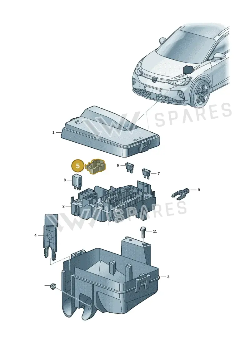 5WA937573A — Skoda Enyaq (2020-) diagram 11a937010, position 5