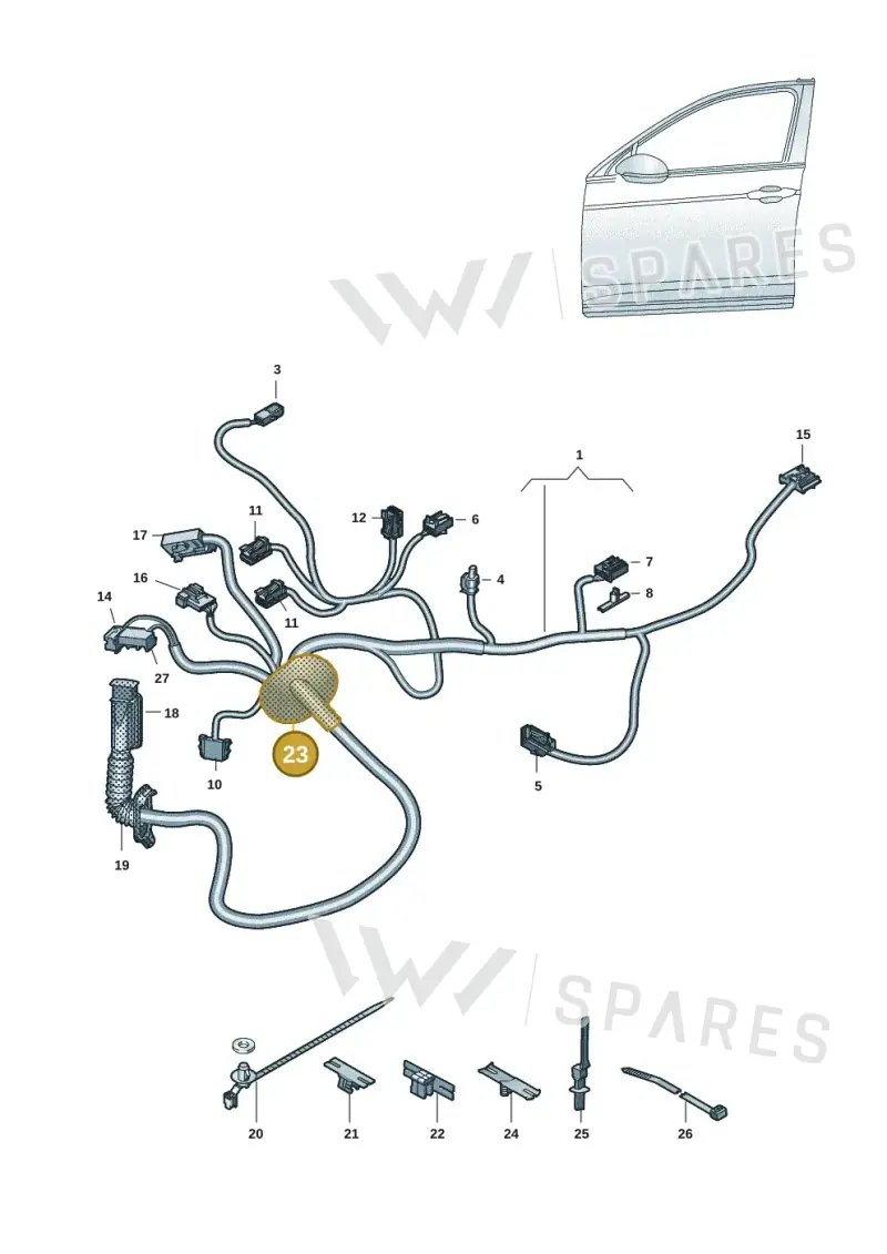 5WA971841 — Skoda Enyaq (2020-) diagram 10a972033, position 23