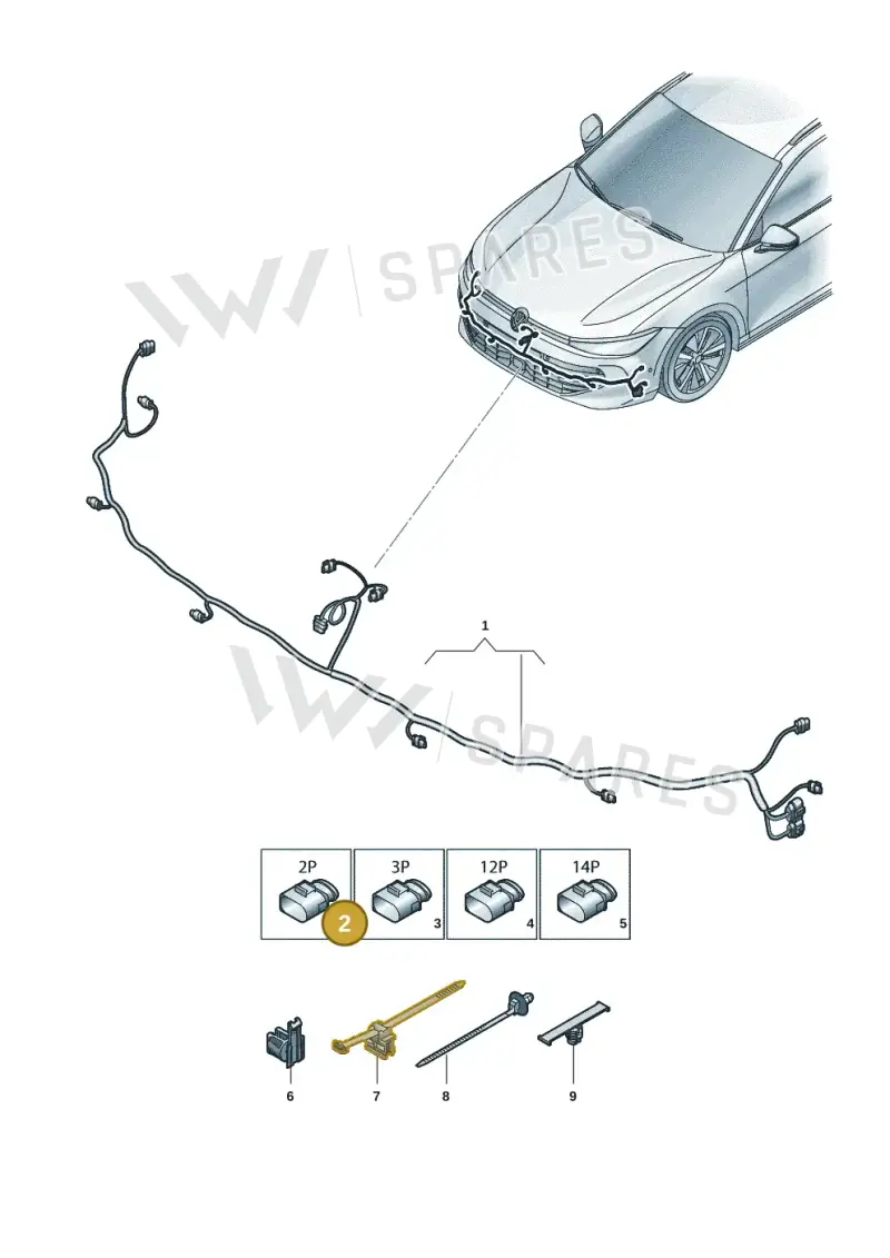 5WA971895 — Skoda Superb Combi (2023-) diagram 3j0971000, position 2