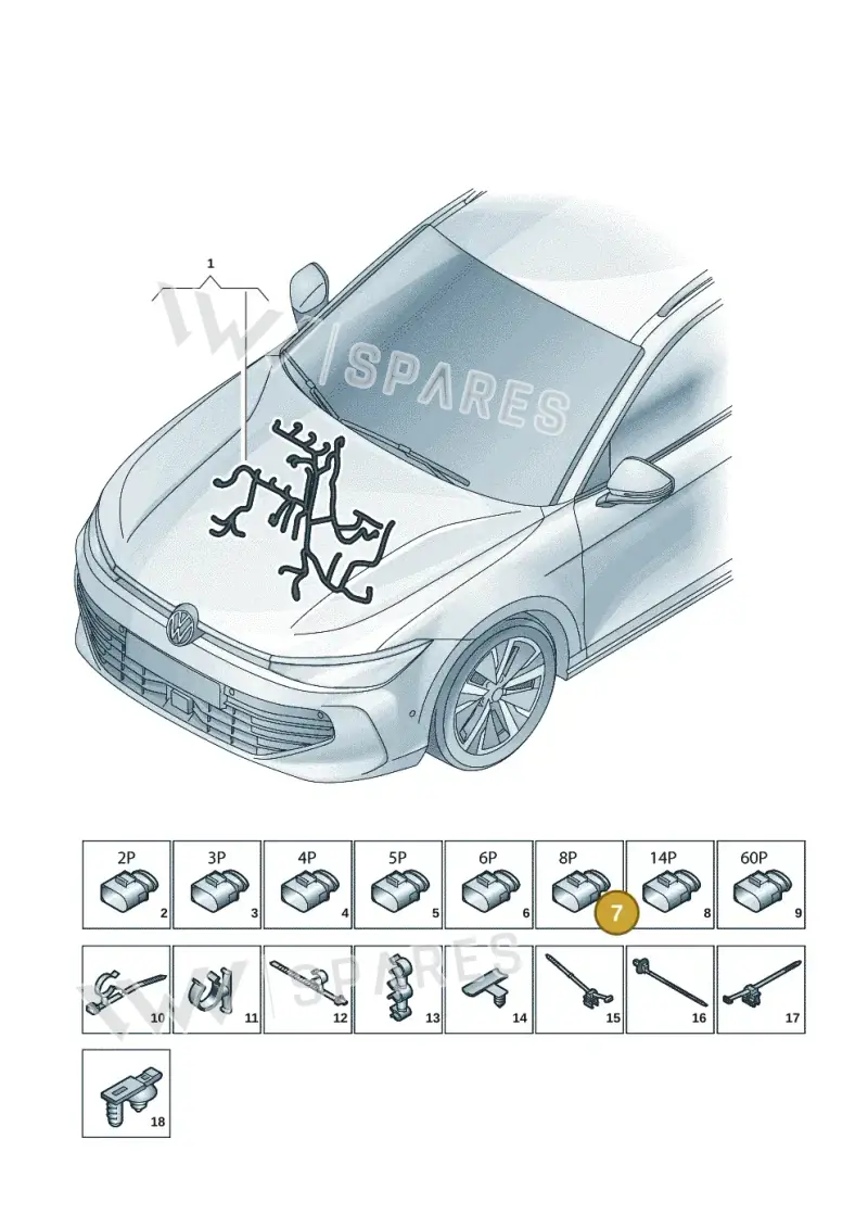 5WA972111 — Skoda Superb Combi (2023-) diagram 3j0971250, position 7