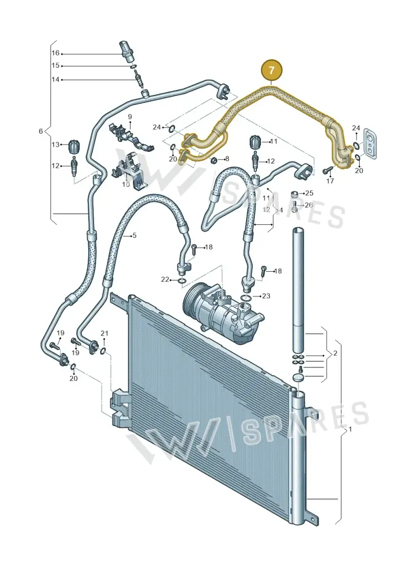 5WB816738F — Skoda Karoq (2017-2022) diagram 745260400, position 7