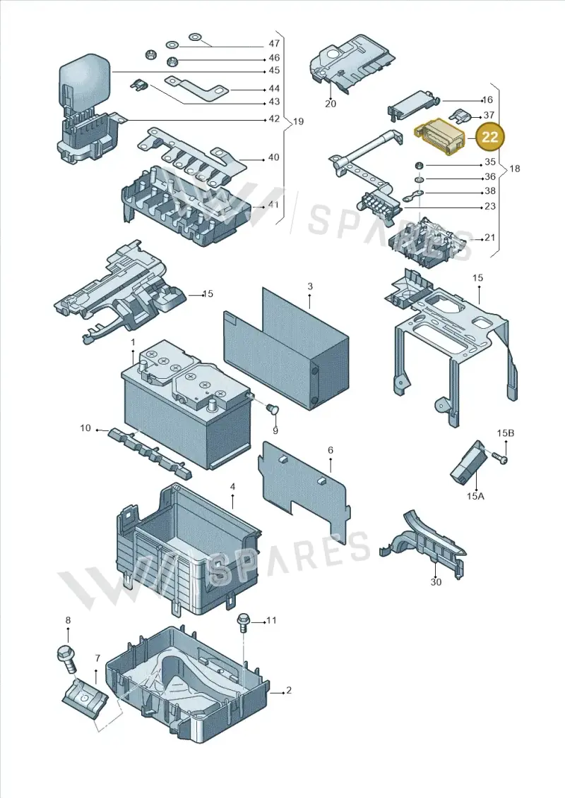 5Z0937555 — Skoda ROOMSTER               06> (2006-) diagram 608915000, position 22