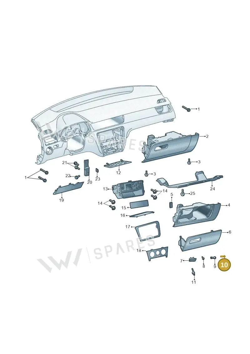 60U857688 — Skoda Rapid (2012-2022) diagram 740857200, position 10
