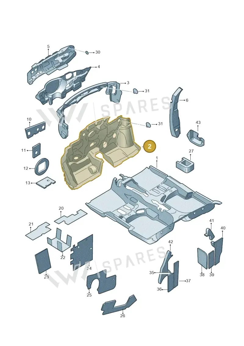 60U863925 — Skoda Rapid (2012-2022) diagram 740863200, position 2