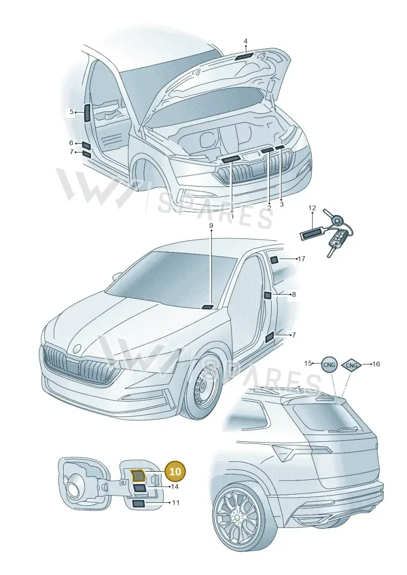 654010000AA — Skoda Kamiq (2019-2020) diagram 584010000, position 10