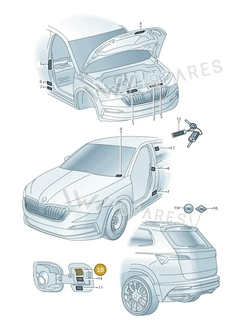 654010000AB — Skoda Kamiq (2019-2020) diagram 584010000, position 10