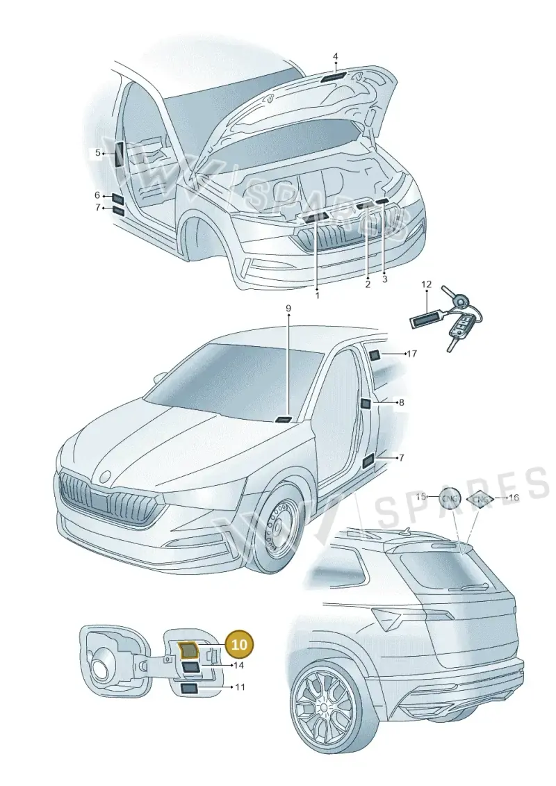 654010000AD — Skoda Kamiq (2019-2020) diagram 584010000, position 10