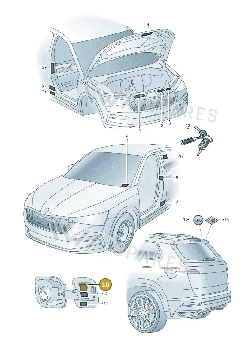 654010000AK — Skoda Kamiq (2019-2020) diagram 584010000, position 10